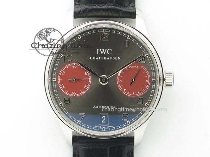 MIROTIME 0511 Sustainable Portuguese IW5444 SS White Dial RG Numbers On Brown Leather Strap A 7256